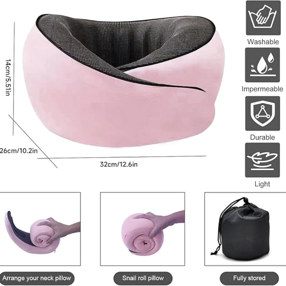 Memory Foam U Shaped Travel Pillow Neck